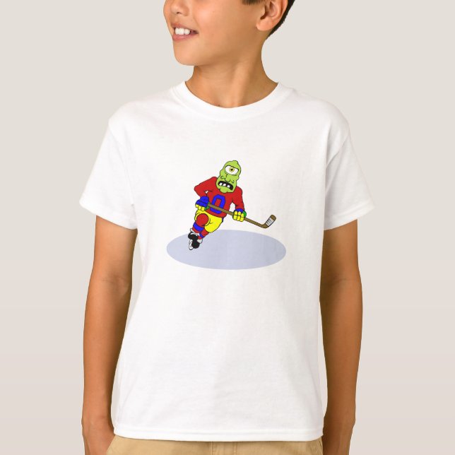 Främmande hockeyspelare t shirt (Framsida)