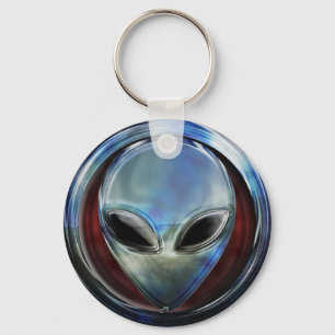 Främmande huvud 03 Keychain för metall Nyckelring