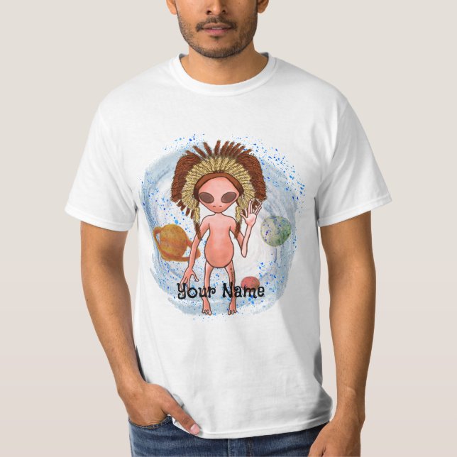 Främmande indianska  t shirt (Framsida)