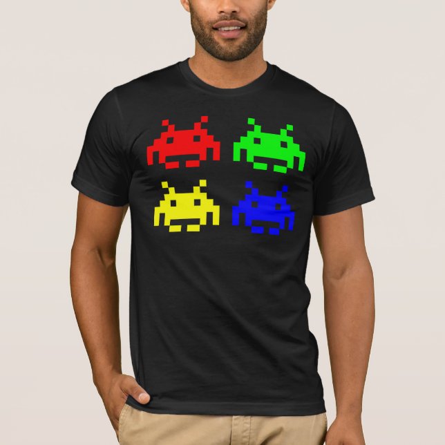 Främmande InvaderT-tröja för utrymme Tee Shirt (Framsida)