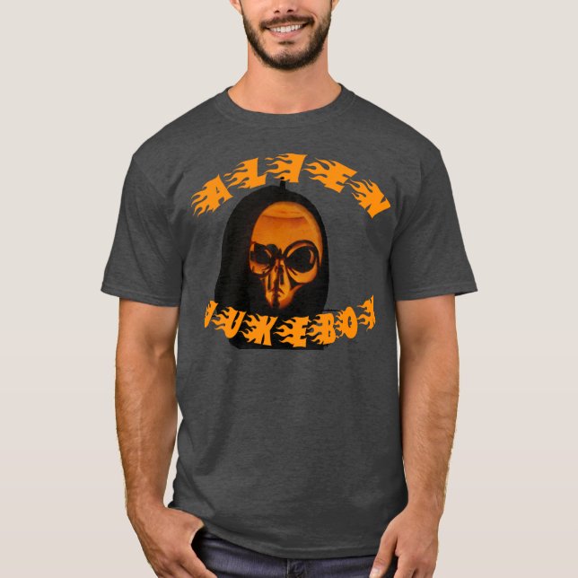 Främmande Jukebox - skjortan för Rockin gitarr T - Tee Shirt (Framsida)