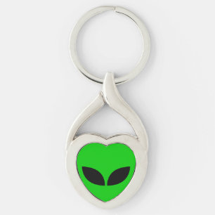 Främmande Kärlek Hjärtpapper Underlägg Twisted Heart Silverfärgad Nyckelring