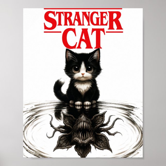 främmande katt poster (Framsidan)