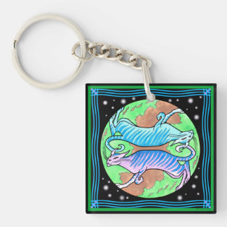 "Främmande katter" Keychain