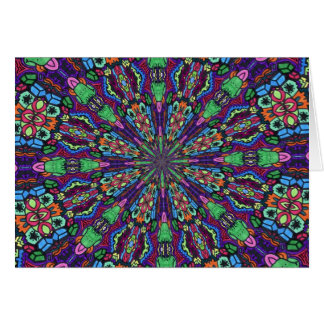 Främmande Kollideascope Hälsningskort