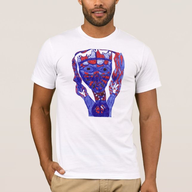 Främmande kungT-tröja för amerikan T Shirt (Framsida)