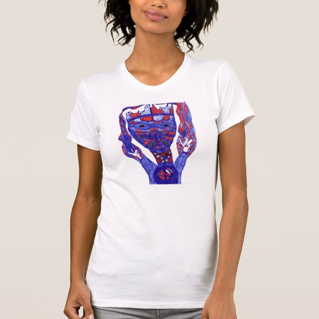 Främmande kungT-tröja för amerikan T Shirt (Framsida)