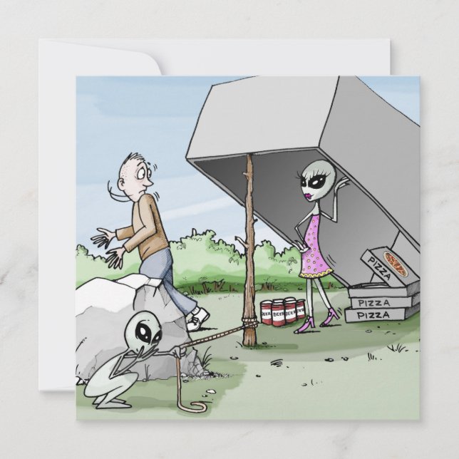 Främmande Man Fälla Spenpartaj Inbjudningar (Framsida)