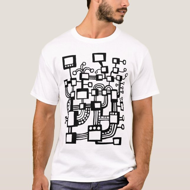 Främmande maskin t-shirt (Framsida)