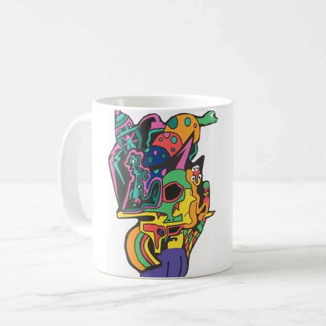 Främmande Nerf-pistol Kaffemugg (Framsida vänster)