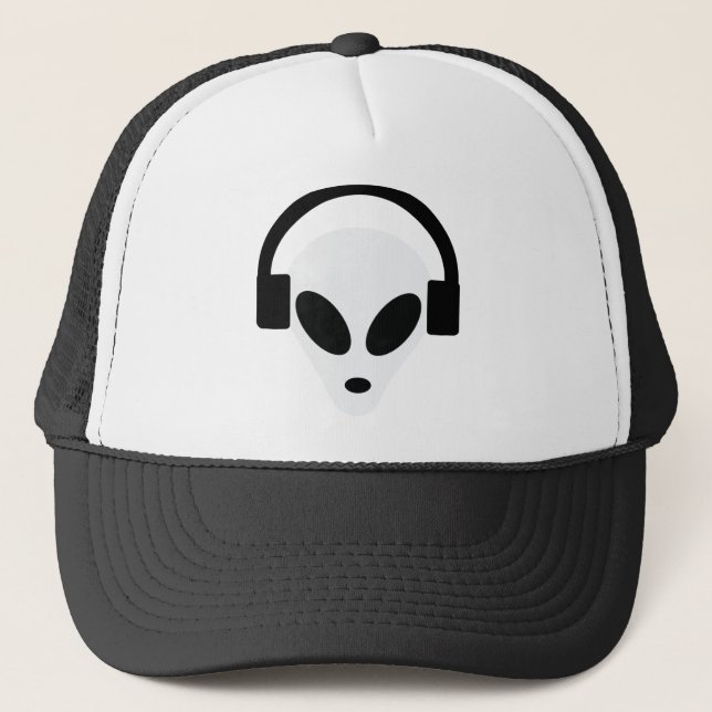 främmande område 51 för dj-headphone truckerkeps (Framsida)