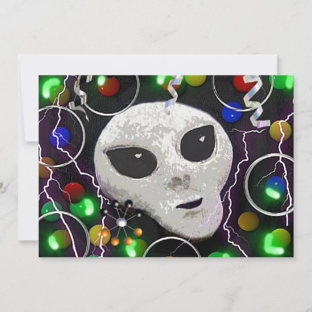 Främmande partyinbjudan inbjudningar (Framsida)