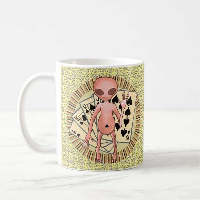 Främmande Poker-mugg Kaffemugg (Vänster)