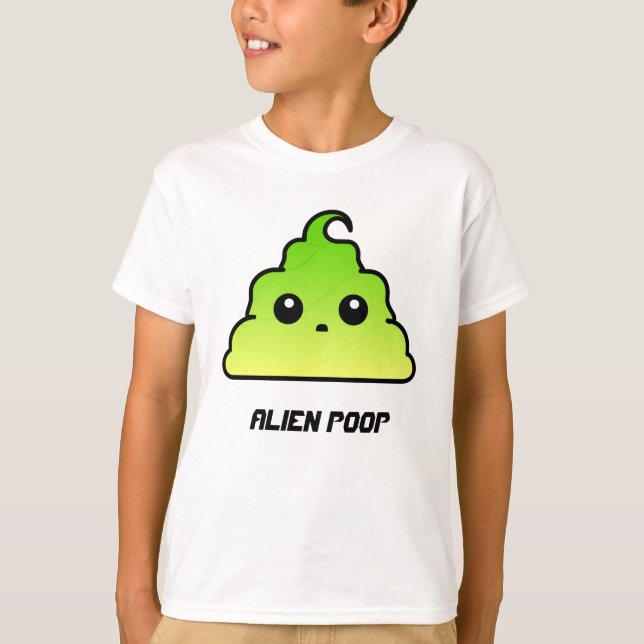 Främmande Poop T Shirt (Framsida)