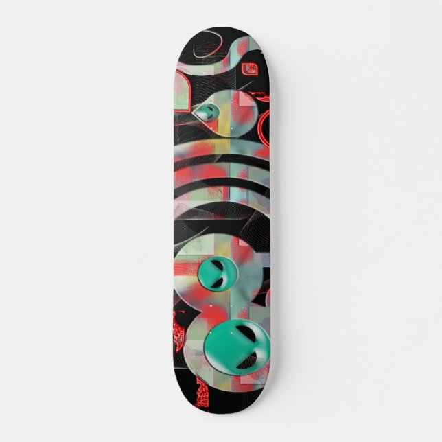 främmande popsicle skateboard bräda 21,5 cm (Framsida)
