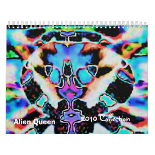 Främmande sällsynt konstsamling kalender