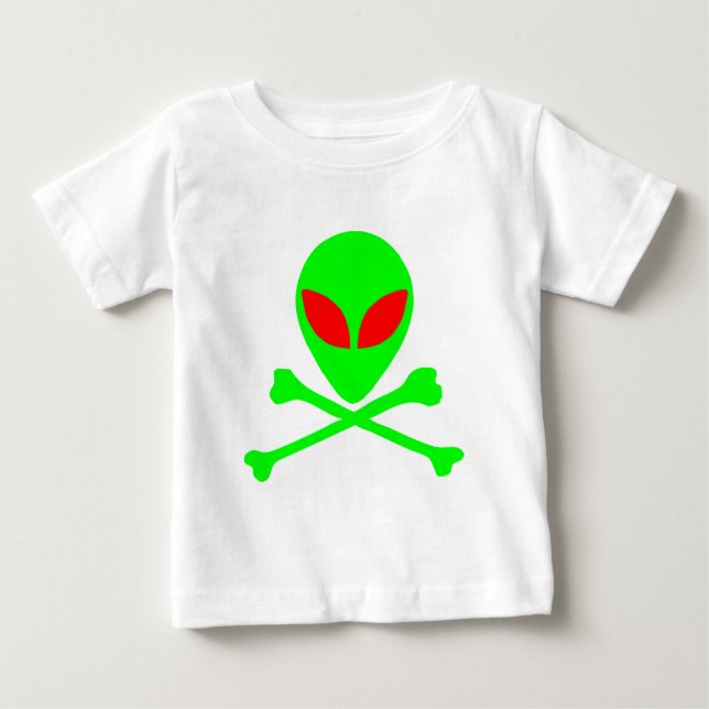 Främmande skalle & ben tee shirt (Framsida)