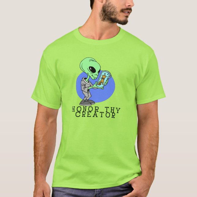 Främmande skapare tee shirt (Framsida)