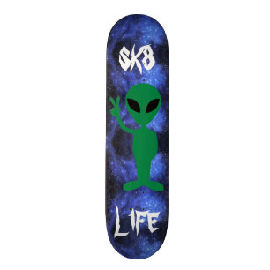 Främmande skridskodäck mini skateboard bräda 18,5 cm