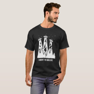 Främmande T-skjorta - jag önskar att tro - T-shirt