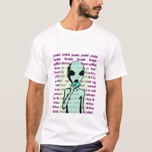 FRÄMMANDE THEMED invasion för SMÖRGÅST-tröja T-shirt