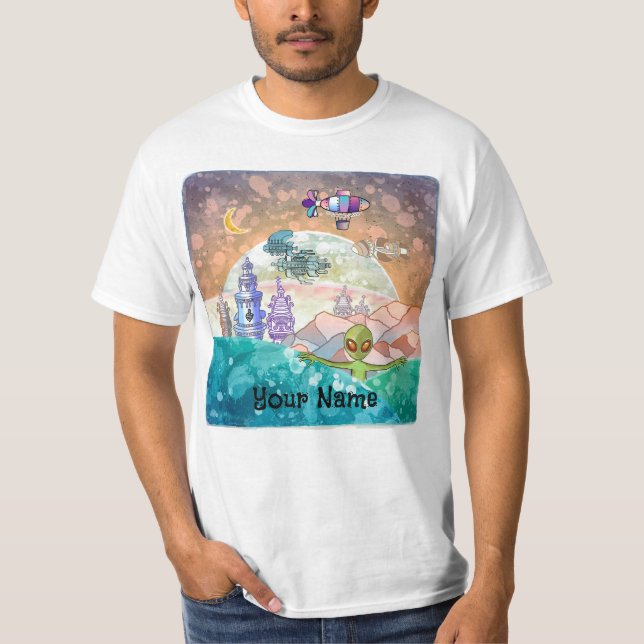 Främmande  Tower City T Shirt (Framsida)