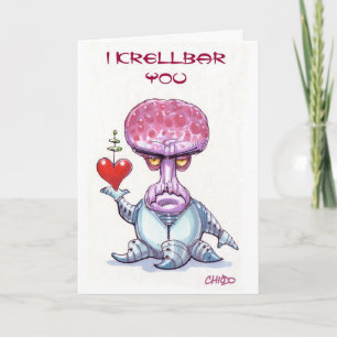 Främmande valentin dagkort helgkort