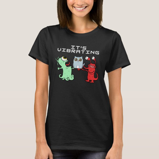 Främmande Vibrerande Katt Jag Hittade T Shirt (Framsida)