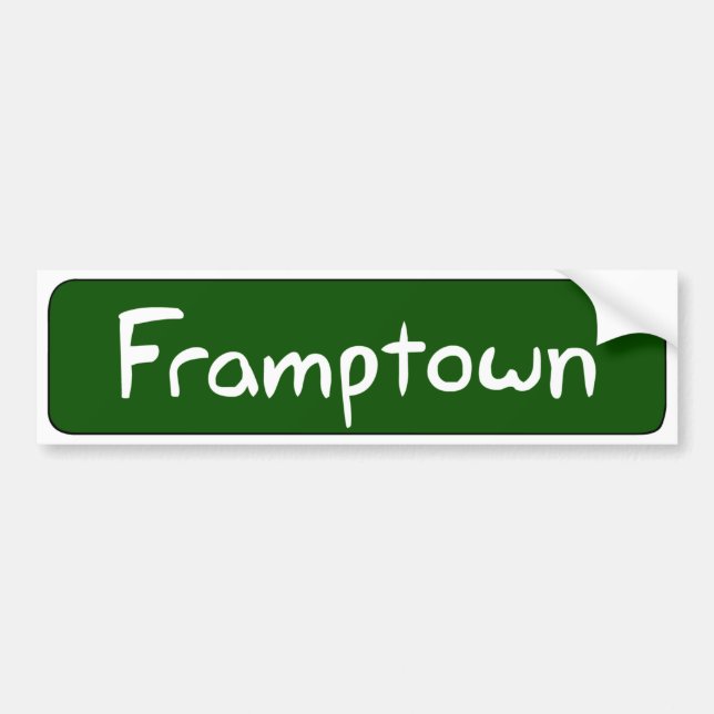 Framptown bildekal (Framsidan)