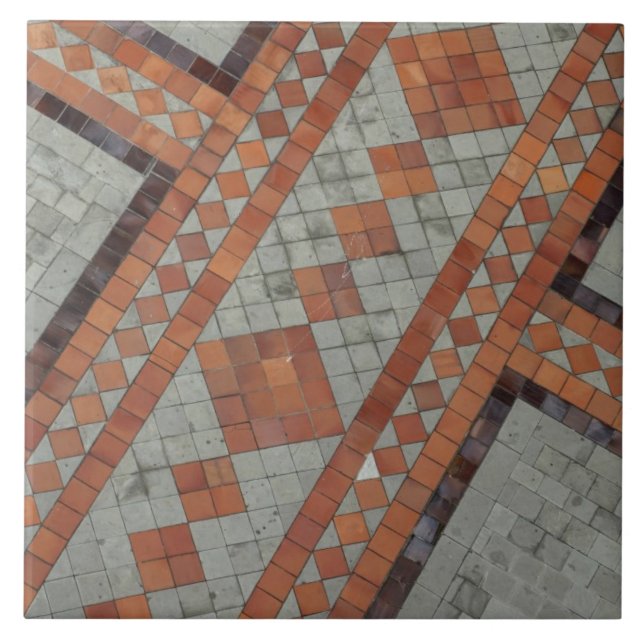 Främre gårdsplan vid National Basilica, Ecuador Kakelplatta (Framsidan)