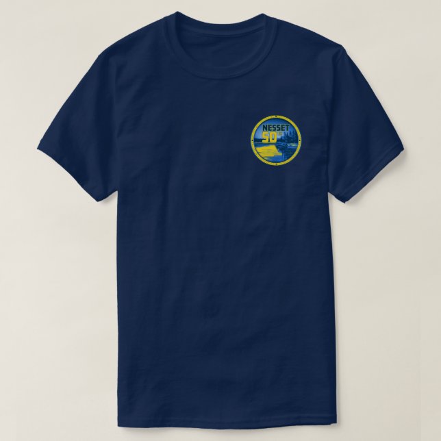 Främre hörnet för Nesset-reflektion T Shirt (Design framsida)