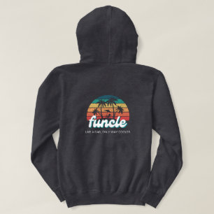 främre och bakre FUNCLE-vintage för lustig morbror Hoodie