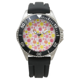 Främre och bakre vyer av ett armbandsur