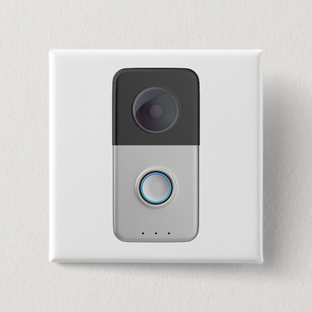 Främre visning av smart videokorbell knapp (Framsida)