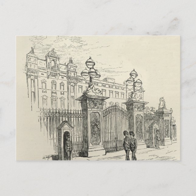 Framsida av Buckingham Palace Vykort (Framsida)