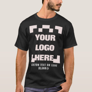 Framsida + baksida (tillval), Business logotyp Bla T Shirt