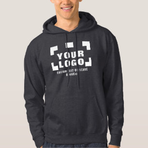 Framsida + baksida (tillval), Business logotyp Mör Hoodie