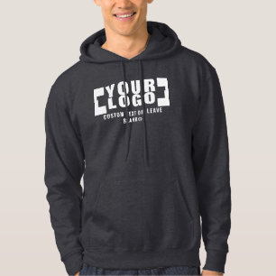 Framsida + baksida (tillval), Business logotyp Mör Hoodie