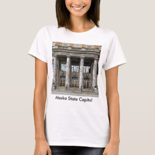 Framsida för Alaskasjön Huvudstad i Juneau T-shirt