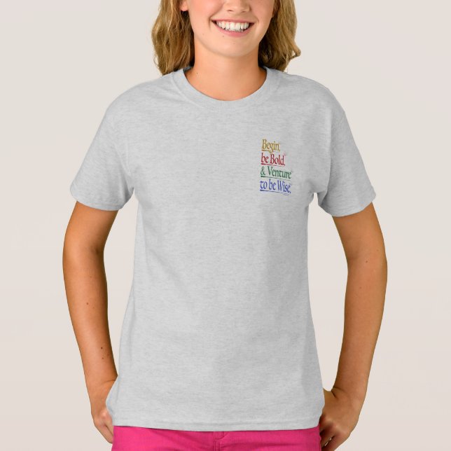 Framsida (hörn) Magic Horace Quote Kids T-Shirt (Framsida)