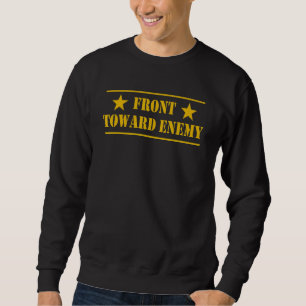 Framsida mot fiktiv militär avkänning funny lång ärmad tröja