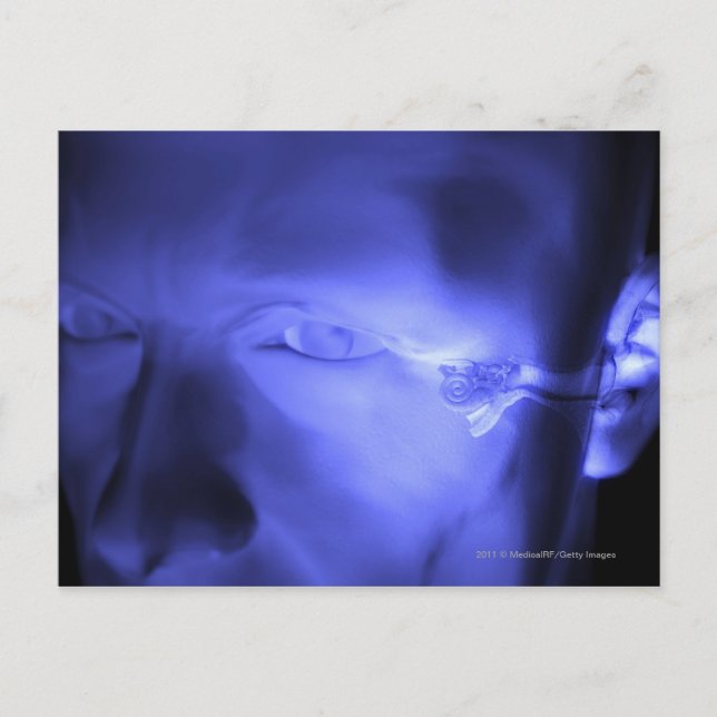 Framsida vy av innerörat vykort (Framsida)