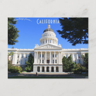 Framsidan av California State Capitol Sacramento C Vykort