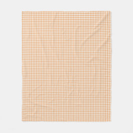 Framsidan av en tyg med en varm orange  fleecefilt