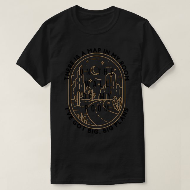 Framsidan grund Kartor T Shirt (Design framsida)