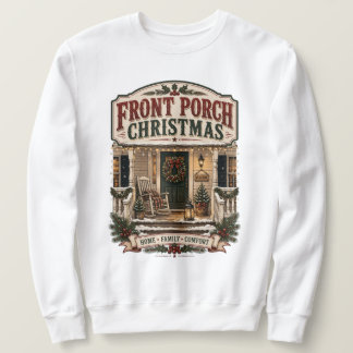 Framsidans jul vintage farmhouse lång ärmad tröja