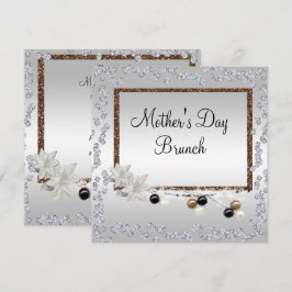 Framskjuten Elegance Mors dag Brunch Inbjudningar
