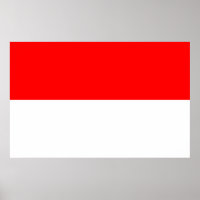 Framskrivet med Indonesiens Flagga