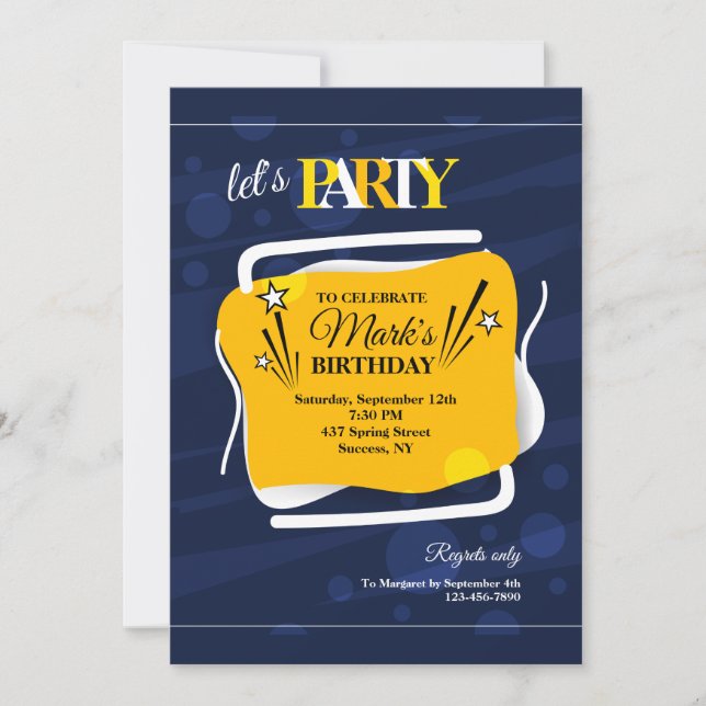 Framstående abstrakt inbjudan (Framsida)