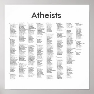 framstående ateister, ateister poster